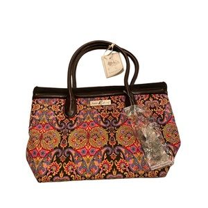 Isabella Journey Sherbet Paisley Petite Carpet Bag